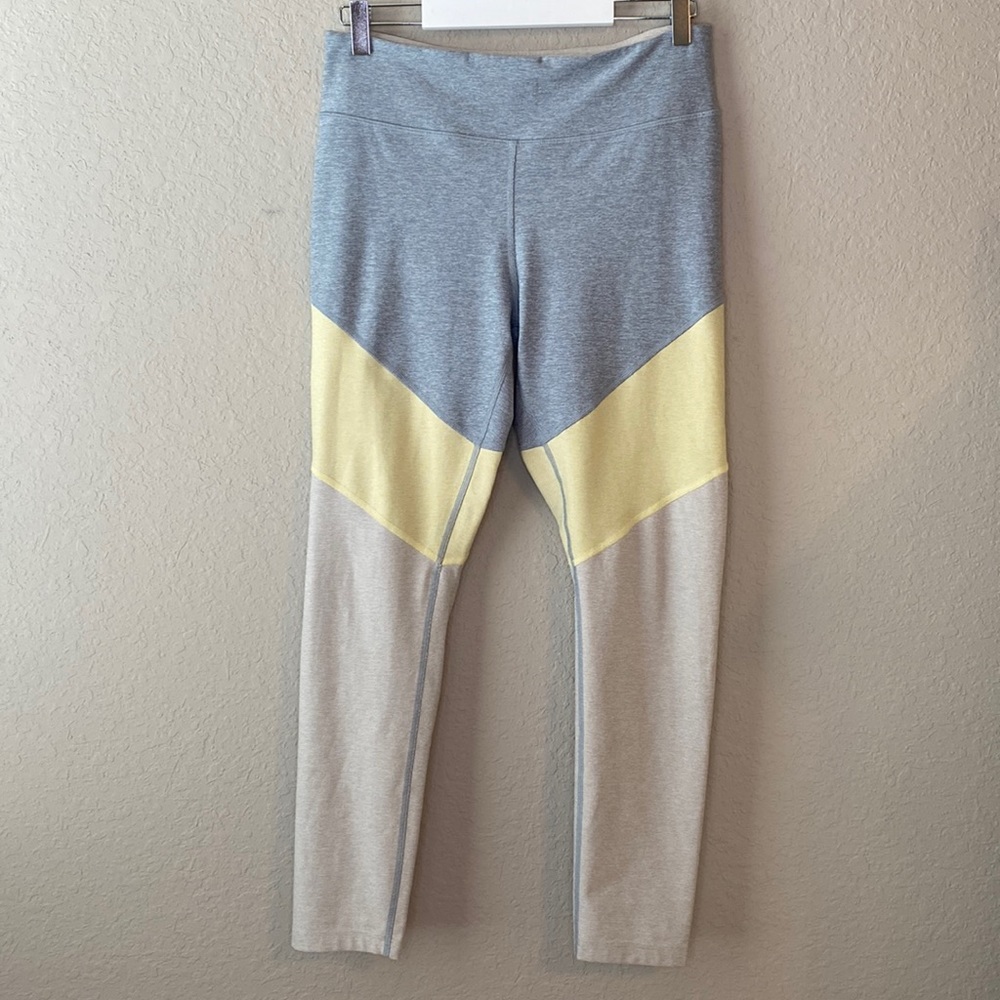 Outdoor Voices Gray and Yellow Leggings